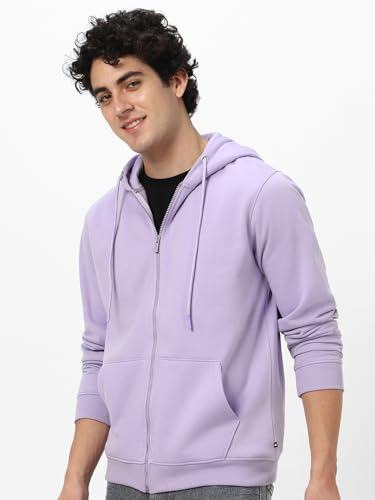 Image of Neostreak Men's Cotton Hooded Neck Zippered Sweatshirt