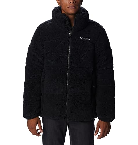 Columbia Men's Puffect Sherpa Jacket, Black, L