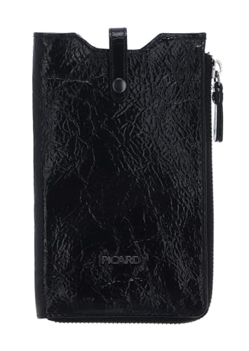 Bolsa para móvil Picard de piel premium elegante y compacta color negro