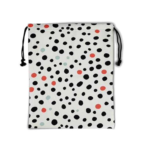Image of Nerxy Animal Spots Gym Bag - Multicolor, 9.25 inch x 12 inch, Polyester, Drawstring Closure, Unisex, Cartoon Theme, Gymnastics & Yoga, Travel & Daily Use