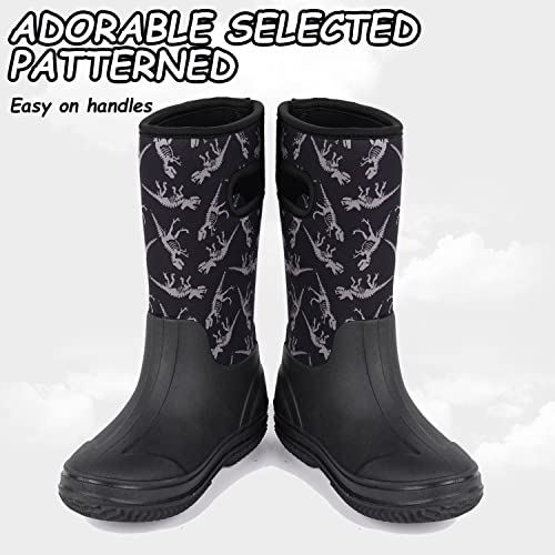 Outee Toddler Kids Warm Waterproof Neoprene Rain Boots2