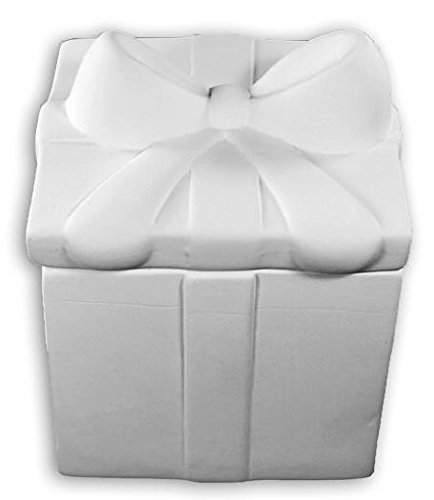 Present Gift Box with Bow - Paint Your Own Ceramic Keepsake