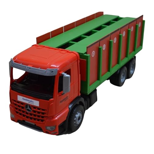 AMBIENTS ARTESANIA Camión de Juguete Grande XL para Toros - Transporte Artesanal con Rampa