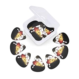 Jeu de 12 médiators de guitare boule de bowling pour guitare acoustique, guitare électrique, contrebasse, ukulélé - Les Beatles, Paul McCartney, John Lennon, RIngo Starr, George Harrison Jeu de 12 médiators de guitare boule de bowling pour guitare acoustique, guitare électrique, contrebasse, ukulélé – Image 6
