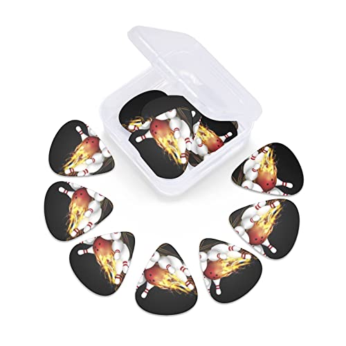 Jeu de 12 médiators de guitare boule de bowling pour guitare acoustique, guitare électrique, contrebasse, ukulélé - Les Beatles, Paul McCartney, John Lennon, RIngo Starr, George Harrison Jeu de 12 médiators de guitare boule de bowling pour guitare acoustique, guitare électrique, contrebasse, ukulélé – Image 7