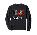 Photo Gallery women s merry christmas leopard plaid christmas tree graphic felpa Photo Gallery women s merry christmas leopard plaid christmas tree graphic felpa