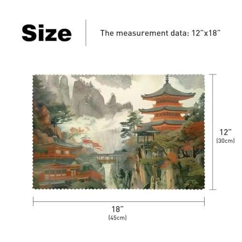 Set de table Temples in the Mountains : la solution anti-glisse et chaleur pour votre table - 6