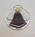 Purple Angel Handmade Fused Glass Sun Catcher Christmas Ornament