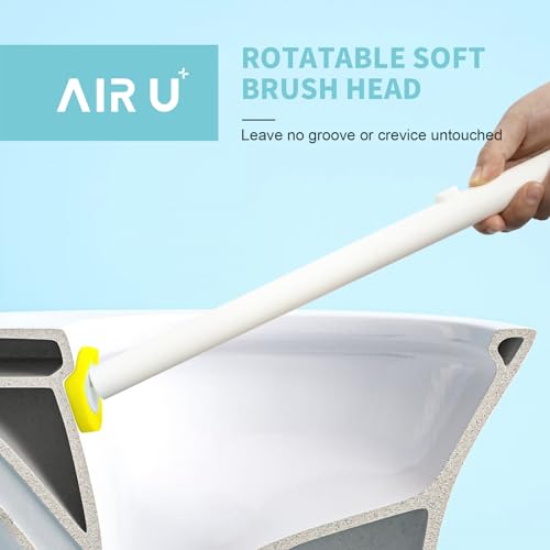 Image of 48 Count Disposable Toilet Brush Heads, Toilet Bowl Wand Refills for Toilet and Bathroom Cleaning, Yellow Lemon Fragrance, Not Suitable for Electric Toilet Brushes