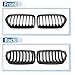 X AUTOHAUX No.51712455246/51712455247 Front Upper Hood Bumper Grille Grill for BMW X2 F39 2017-2023 Front Upper Bumper Kidney Grille Grill Signal Slat Gloss Black 1 Pair