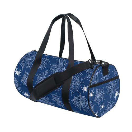 Spider Sports Duffel Bag Full Print Barrel Gym Bag with Side Zipper Pocket and Inner Compartment, Durable Lightweight Fabric for Sports, Training, Travel and Outdoor Use3