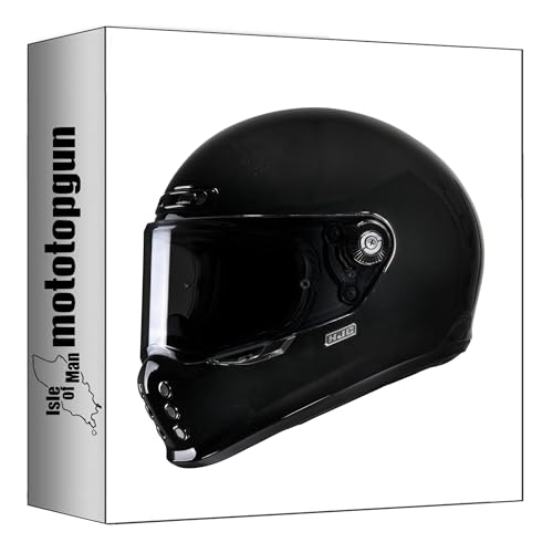 Casque intégral HJC V10 noir XL mototopgun 10403010 pour motard