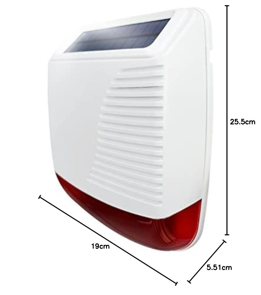 Sirena da esterno ad alimentazione Solare wireless 433 Mhz DV-520 per centrali di allarme DV-2AT e DV-1A3G
