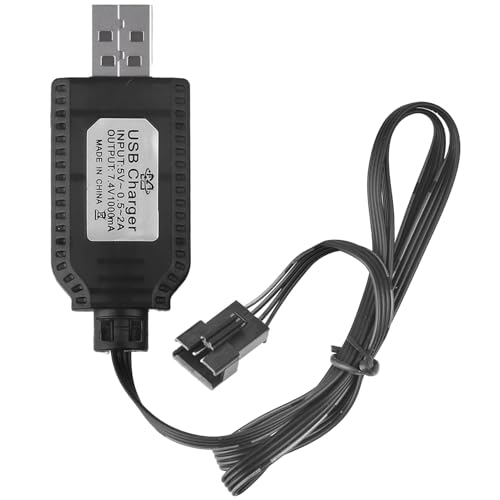 USB Chargeur Câble Rc Universel avec Connecteur Sm-4p Plug, Chargeur Voiture Telecommandé pour 2s...