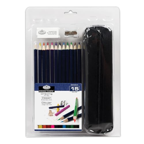 ROYAL BRUSH Clamshell Art Sets-Drawing Pencil with Case