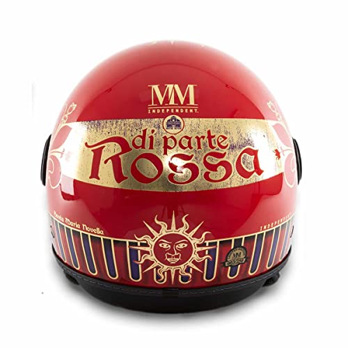 Casque Jet Football pour vos trajets quotidiens en scooter rouge