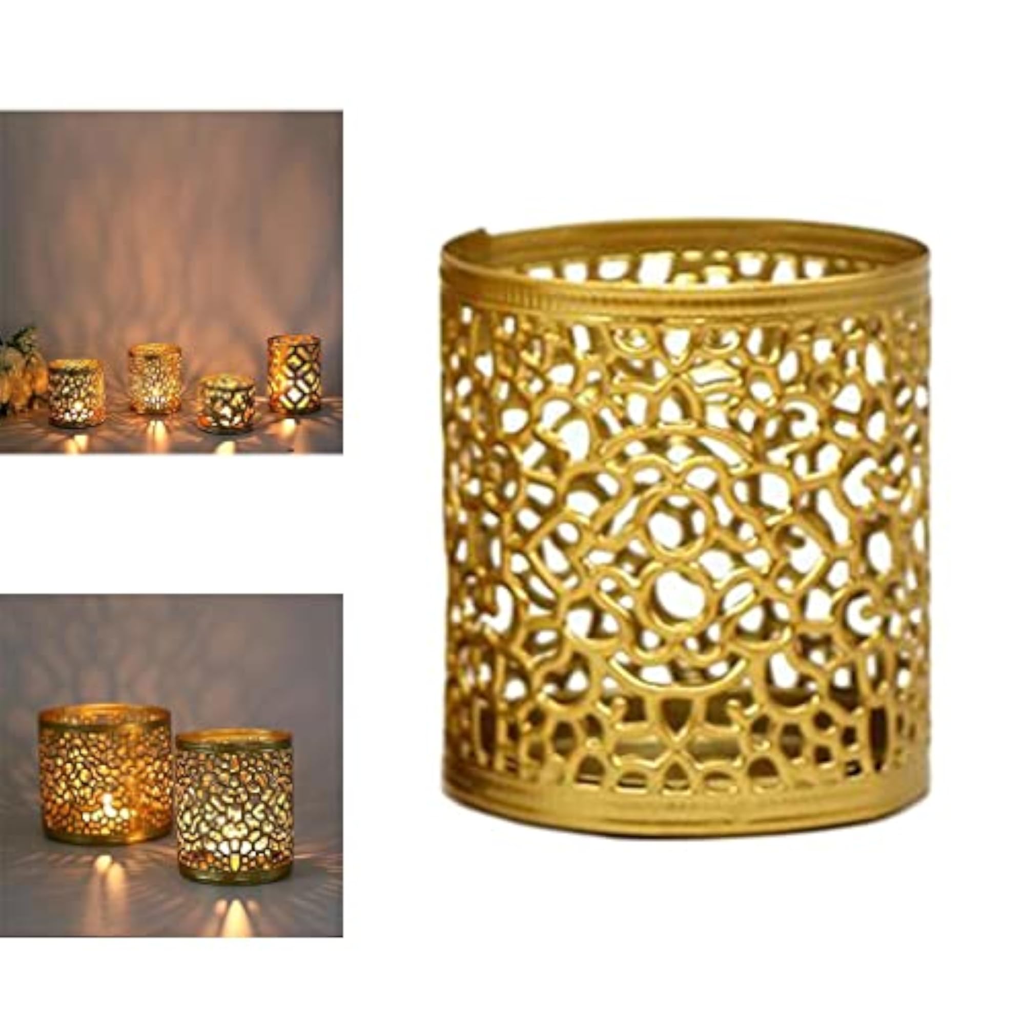 3xTabletop Iron Candle Holder Stand Mini Candlestick