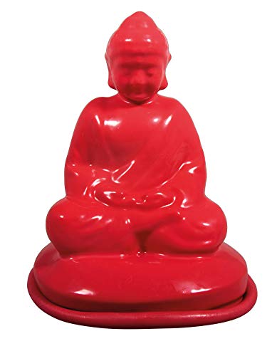 Rayher 34447000 Latex Vollform-Gießform Buddha, 6,5 x 12,5 cm, ideal zum Gießen von Kreativ-Beton, Raysin Gießpulver, Keramikpulver, Seife, Wachs etc., Weiß