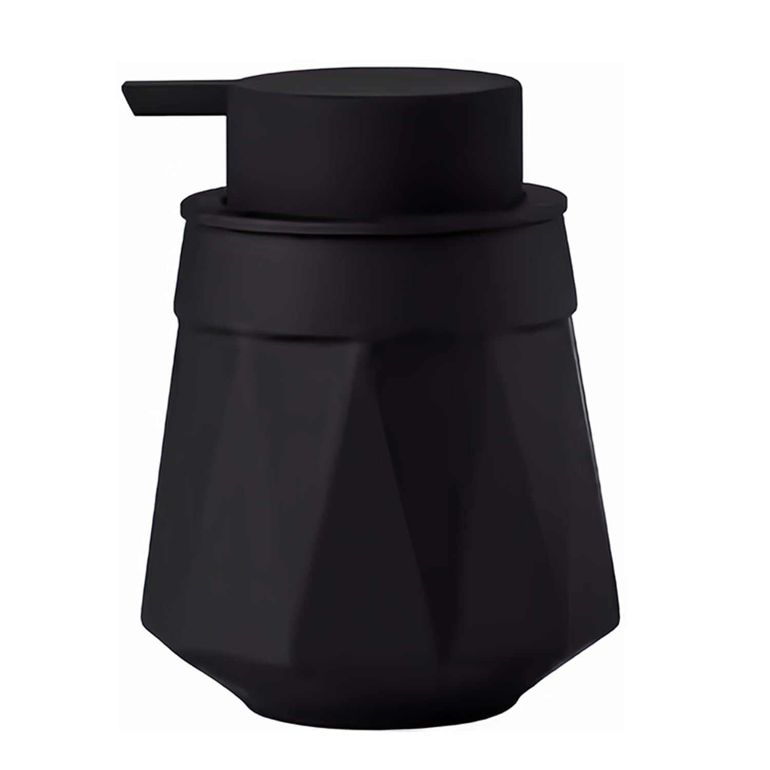 Friendshiphome Black-A Dish Ceramic Foaming Soap Dispenser Hand 300Ml Foam With Pump For Barthroom Bathroom Stuff(Black-A)