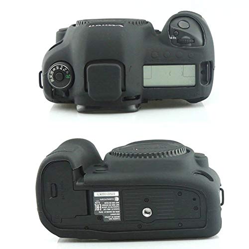 Image of Canon 5D Mark IV Camera Case, Professional Silicone Rubber Camera Case Cover Detachable Protective for Canon 5D Mark IV - Black