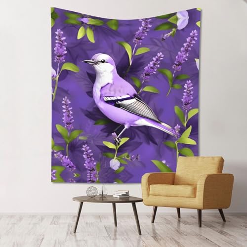 Tapis de mur lavandes violettes pour créer un cocon relaxant dans sa chambre