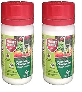 Protect Garden Insecticida Choque EW- Insecticida polivalente concentrado para ornamentales, frutales y horticolas, pulgones y orugas 100ml (Paquete de 2)