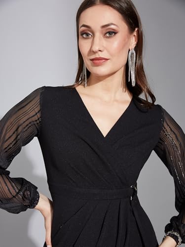 Image of Life With Pockets Women's Collared Sleeveless's Bodycon Knee-Long Dress