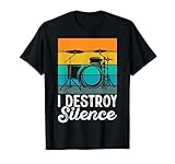 Photo Gallery funny musician drummer drums retro vintage gifts for drummer maglietta