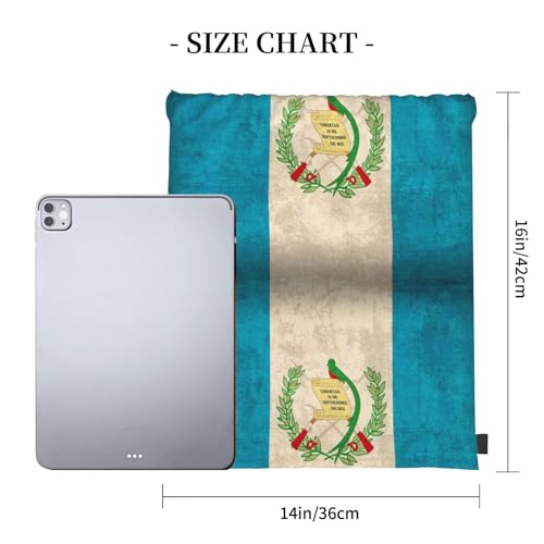 Men Women Guatemala Flag Proud Guatemalan Vintage Gym Drawstring Backpack String Sackpack Bag3