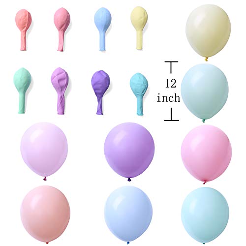 Brontothere Pastel Party Balloons 12 inches 100pcs Assorted Color Birthday Balloons Kid's Baby Shower Balloons by Brontothere - Image 6