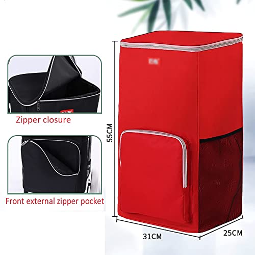 Faltbare Einkaufstrolley Tasche - 45L abnehmbare wasserdichte Tasche, Einkaufstasche/Korb Ersatztasche für Einkaufswagen… – Bild 3