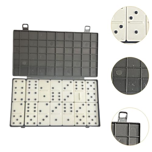 Dominó Double Six con puntos en relieve y estuche miniatura 3