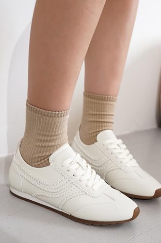 Image of Project Cloud Womens Barefoot Sneakers with Memory Foam & Non Slip (Monica) | Lace Up Shoes for Women - Lightweight Casual Women Footwear Comfortable Fashion Sneakers for Women - Versatile Women Shoes
