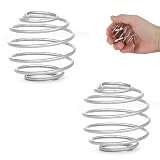 BooMetCheer 2 Pack Stainless Steel Shaker Ball for Protein Shakes, Wire Whisk Mixer Balls for Shaker Bottles, Fast & Smooth Mixing