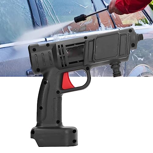 500W Przenośny Pistolet na Wodę do Czyszczenia pod Wysokim Ciśnieniem, Myjka Ciśnieniowa Bezprzewodowa Zasilana Bateryjnie, 450PSI dla Ogrodu i Domu