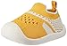 DEBAIJIA Chaussures pour Tout-Petits 1-3T Bébé Marche Enfants Garçons Semelle Souple Antidérapant Mesh Respirant Léger TPR Matériel 25/26 EU Light Jaune (Taille du tag-210)