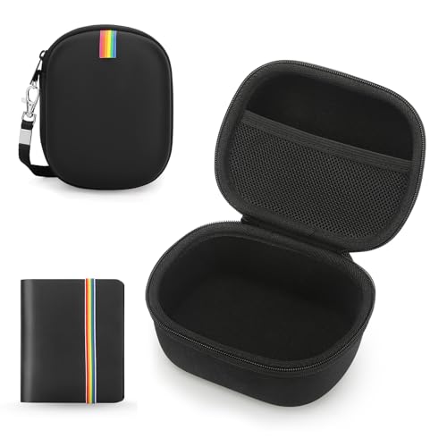 Yinke Étui Housse et Album Photo pour Polaroid Go 9035/9071/9070 Appareil Photo Instantané, Coque Rigide Protection Sac de Voyage