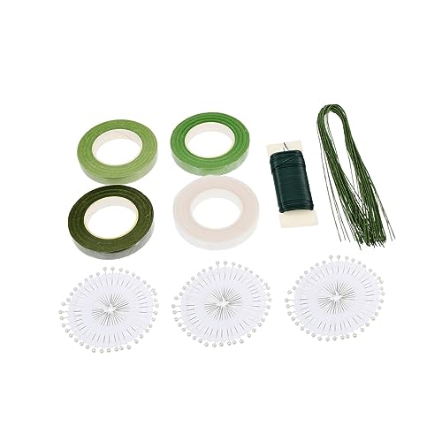 NUOBESTY Floral Tool Set DIY Flower Making Kit Tape Wire for Bouquet Wrapping Artificial Flower Arrangement Craft Projects