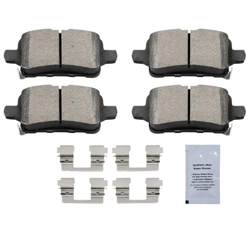 Image of HUSCH D1915 Rear Ceramic Brake Pads Kit Fit For Chevrolet Equinox 2018-2020, For Malibu 2016-2019, For GMC Terrain 2018-2020, For Buick LaCrosse 2017-2019, For Regal TourX 2018-2019