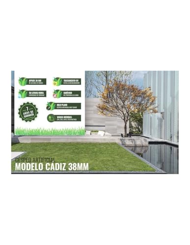 Césped artificial Cádiz con drenaje rápido para evitar charcos en patios y balcones 4