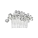 Produktbild Pannow Haarschmuck für Bräute Braut Haar Kamm Rutschen Clip Strass Rose Gold Hochzeit Haarschmuck Für Frauen, Mädchen, Braut & Braut