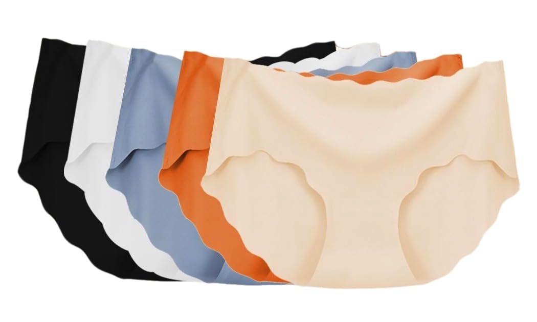 Women's Seamless Underwear – Soft, Breathable, No-Show Panties (Pack of 3) – Invisible Briefs in Multiple Colors Multicolor-image-39
