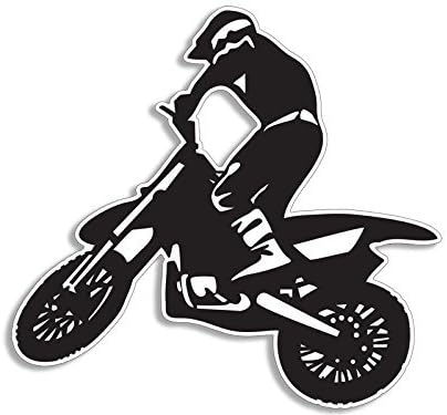 Motocross Rider en forma de pegatina (bicicleta de motocicleta)