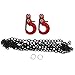 2Pcs RC Trailer Hook with Chain Aluminum Alloy Iron Simulation Climbing Car Tow Hook for 1/10 Scale Crawler Truck SCX10 D90 D110 TF2 Climbing Car RC Car Accessory(Red)