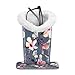 Produktbild Fintie Brillenhalter/Sonnenbrillen aufbewahrung aus Premium Kunstleder - Desktop Nachttisch Brillenständer Plüsch gefüttert Brillenablage Brillenetui, Blühender Hibiskus