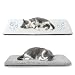 Pet Prime Fensterliege für Katzen, Kühlmatte für Katzen,rutschfestes Katzenbett mit 2 Bezügen (kühl & warm), 90x28 cm, machinenwaschbar, grau