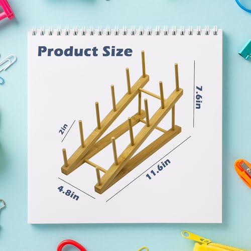 AAiphuwew 2pcs Bookshelf for Kids Rooms, Wooden Children Book Rack Storage Mini Desktop Bookshelf, Toddler Book Display Shelves for Bedroom, Classroom, Nursery - Image 4