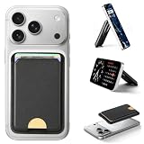 FAINDMOO Wallet Für MagSafe, Magnetische Kartenhalter mit RFID-Blockierung, Card Holder mit verstellbarem Ständer, Silm Mag Safe Wallet für iPhone 17/16/15/14/13/12/Pro/Pro Max Serie