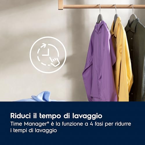 Electrolux Lavatrice a Carica Frontale EW7F48B, 8 kg Serie 700 SteamCare, 1400 Giri/min, Tecnologia Vapore PRO e SensiCare+ Programma Vapore Refresh 25, Cesto CareDrum, 847x597x576mm, Nero, Classe A - Immagine 5