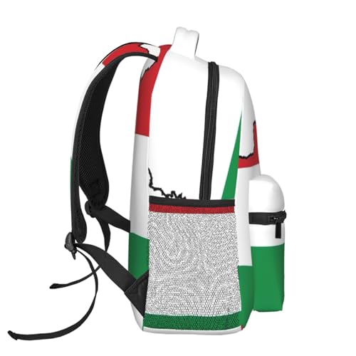 Mochila de viaje EdWal con mapa húngaro para escapadas de fin de semana 3